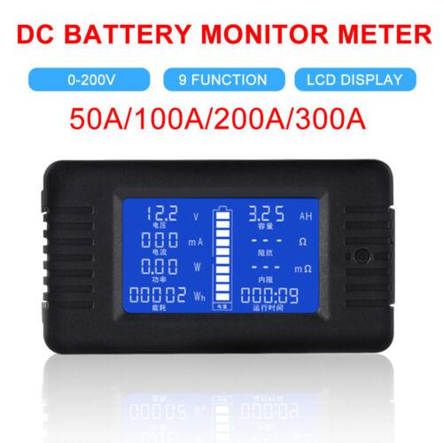 LCD Display DC Battery Monitor Meter 200V Voltmeter Amp For RV System 200A - Office Catch