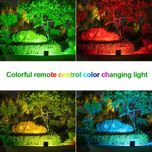 LED Flood Light 100W RGB Floodlight Color Changing Spotlight AU Plug outdoor - Office Catch