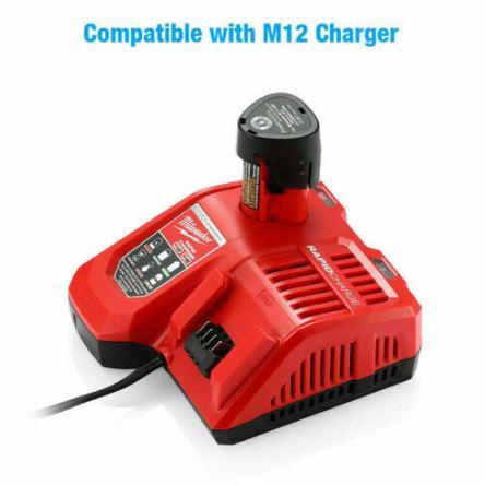 M12 3A 12V Replacement Milwaukee 12V Battery Lithium-ion Battery for Milwaukee Cordless Drill - Office Catch