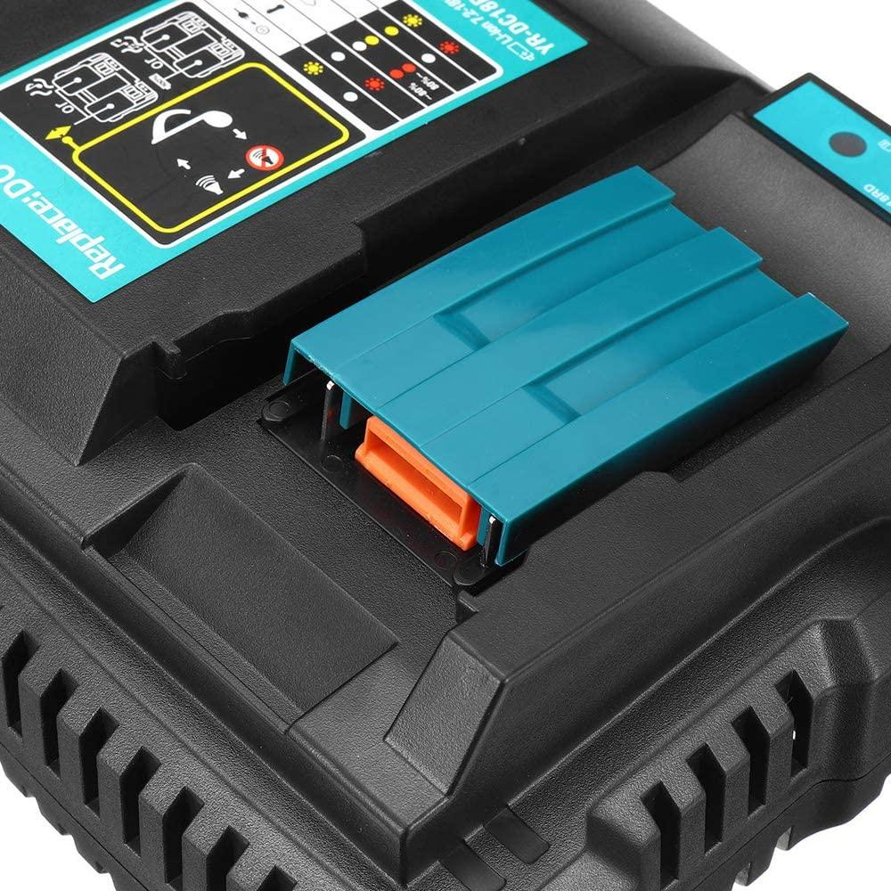 Makita Compatible Dual Port 14.4V-18V Rapid Fast Battery Charger for BL1850 BL1860 etc - Office Catch