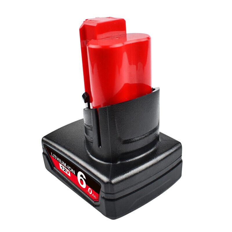 Milwaukee Compatible 12V Battery XC 6.0Ah M12 48-11-2402 48-11-2412 48-11-2440 M12B4 - Office Catch