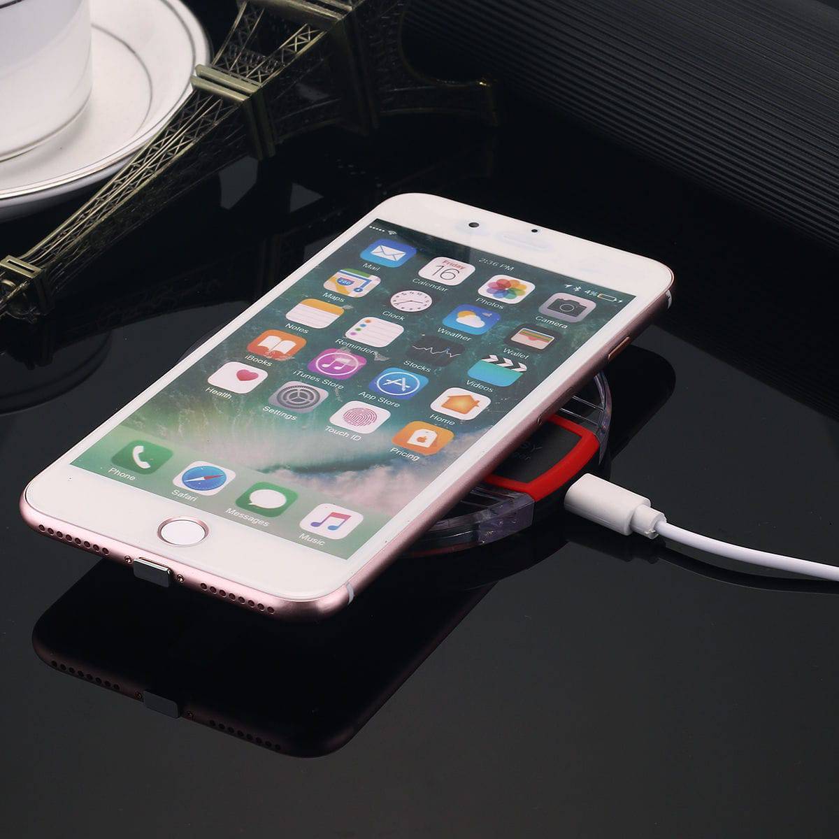 Pad Qi Wireless Charger For iPhone 14 13 12 11 Pro Max Samsung S21 S20 - Office Catch