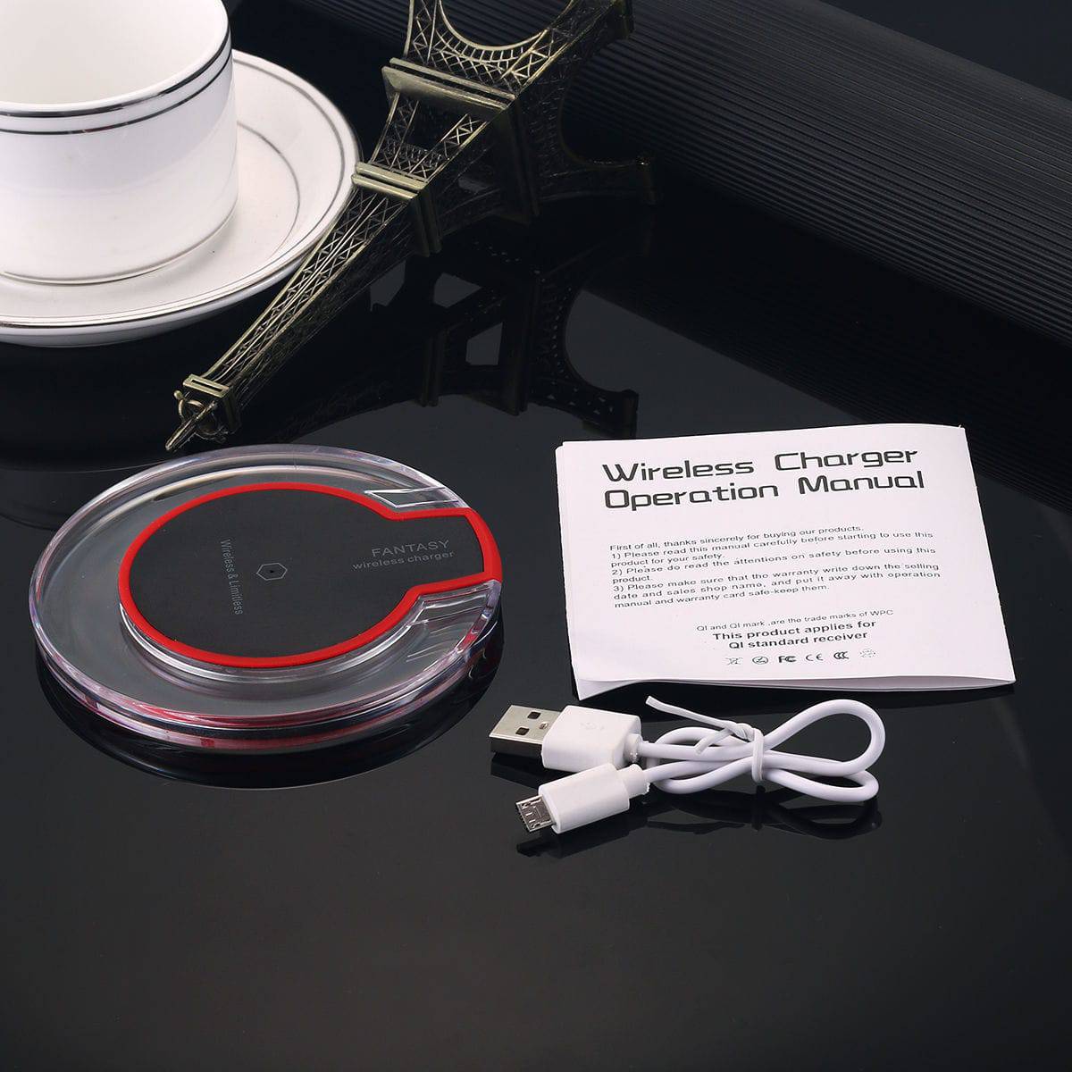 Pad Qi Wireless Charger For iPhone 14 13 12 11 Pro Max Samsung S21 S20 - Office Catch