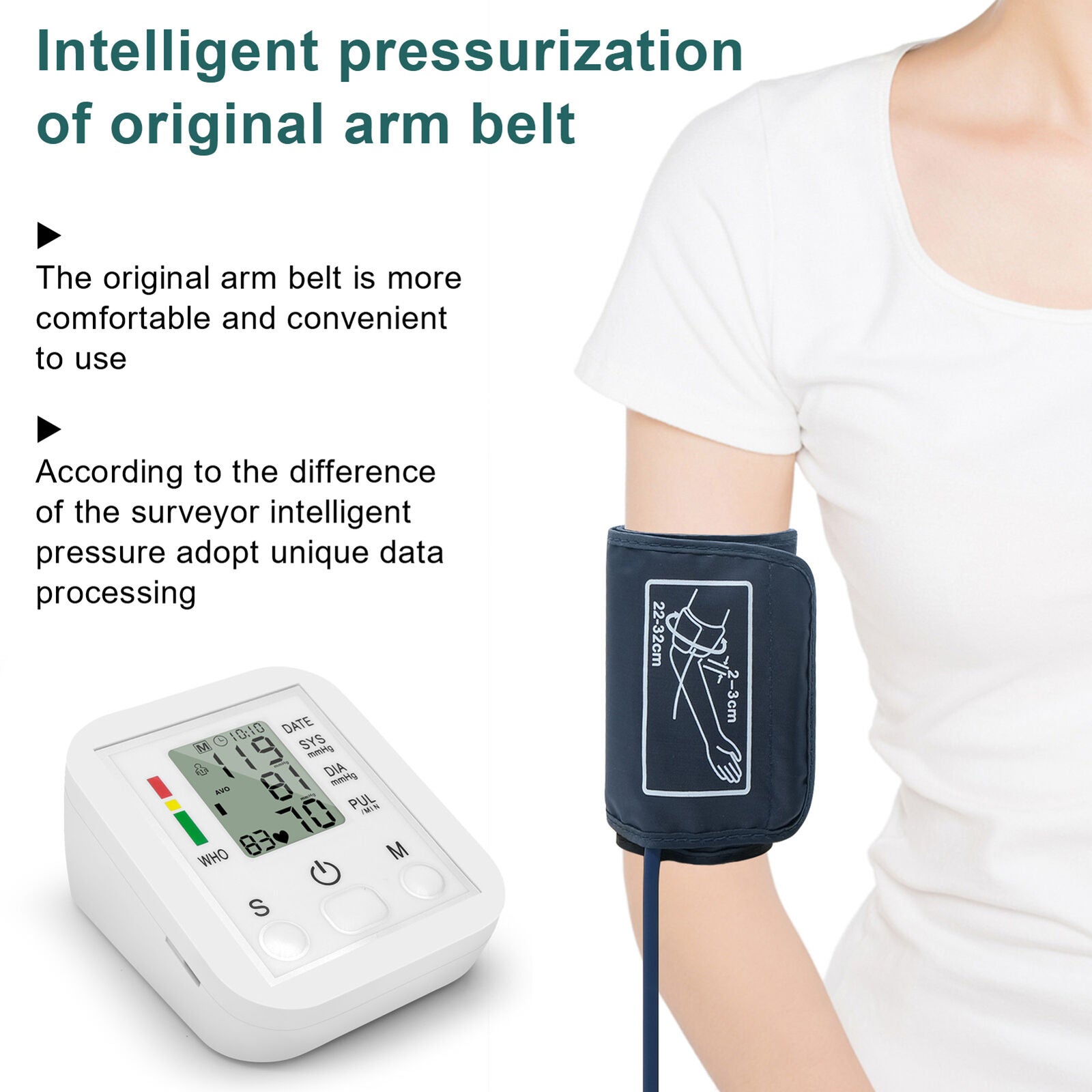 Portable Blood Pressure Monitor Heart Rate Monitor - Office Catch
