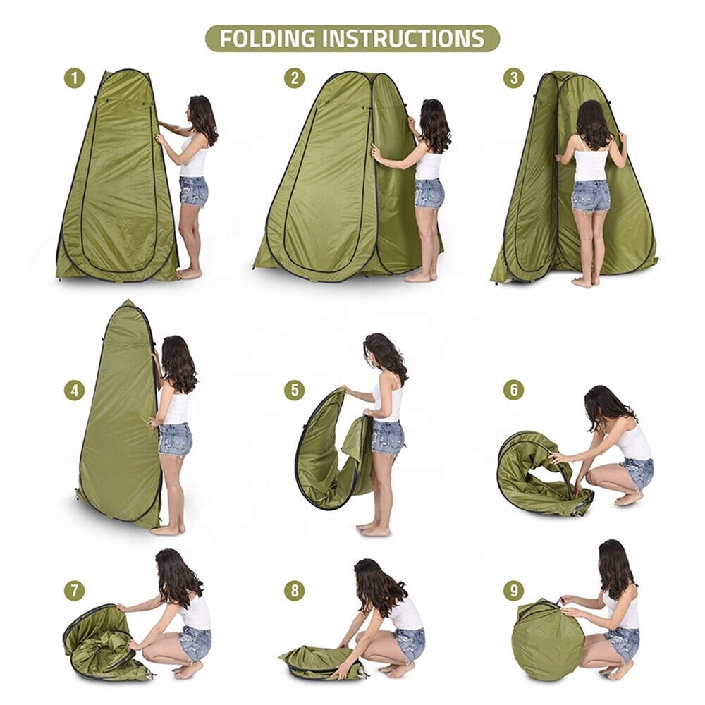 Portable Pop Up Outdoor Camping Shower Tent Toilet Privacy Change Room Shelter - Office Catch