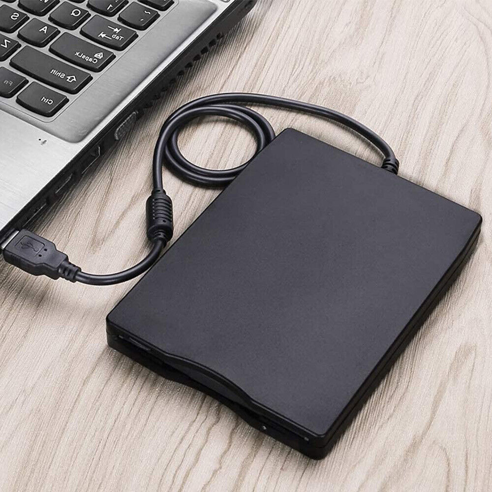 Portable USB Floppy Disk Drive External FDD 3.5" 1.44MB For Laptop Data Storage - Office Catch