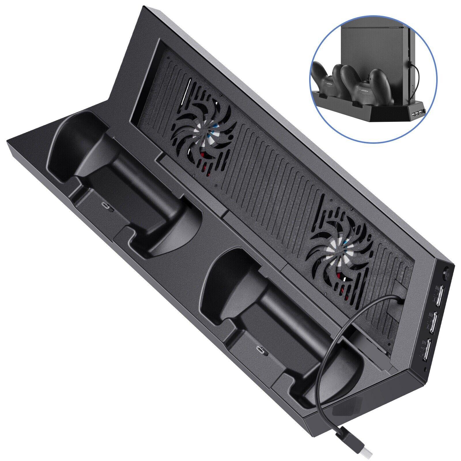 PS4 Stand Cooling Fan for PlayStation PS4 Dual Controller Charging Dock Vertical - Office Catch