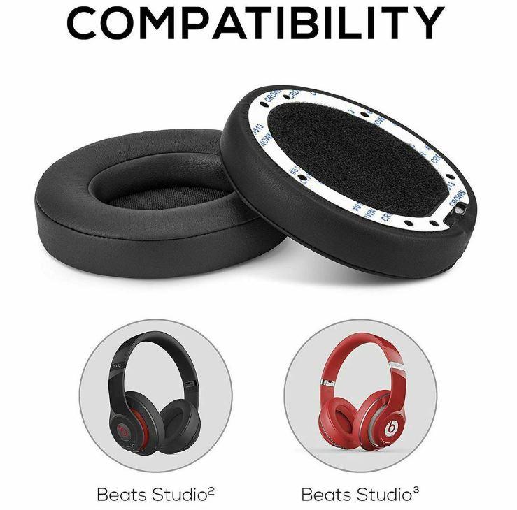 Red | Replacement Cushions Ear Pads for Beats Dr Dre Studio 3.0 Wireless Headphone - Office Catch
