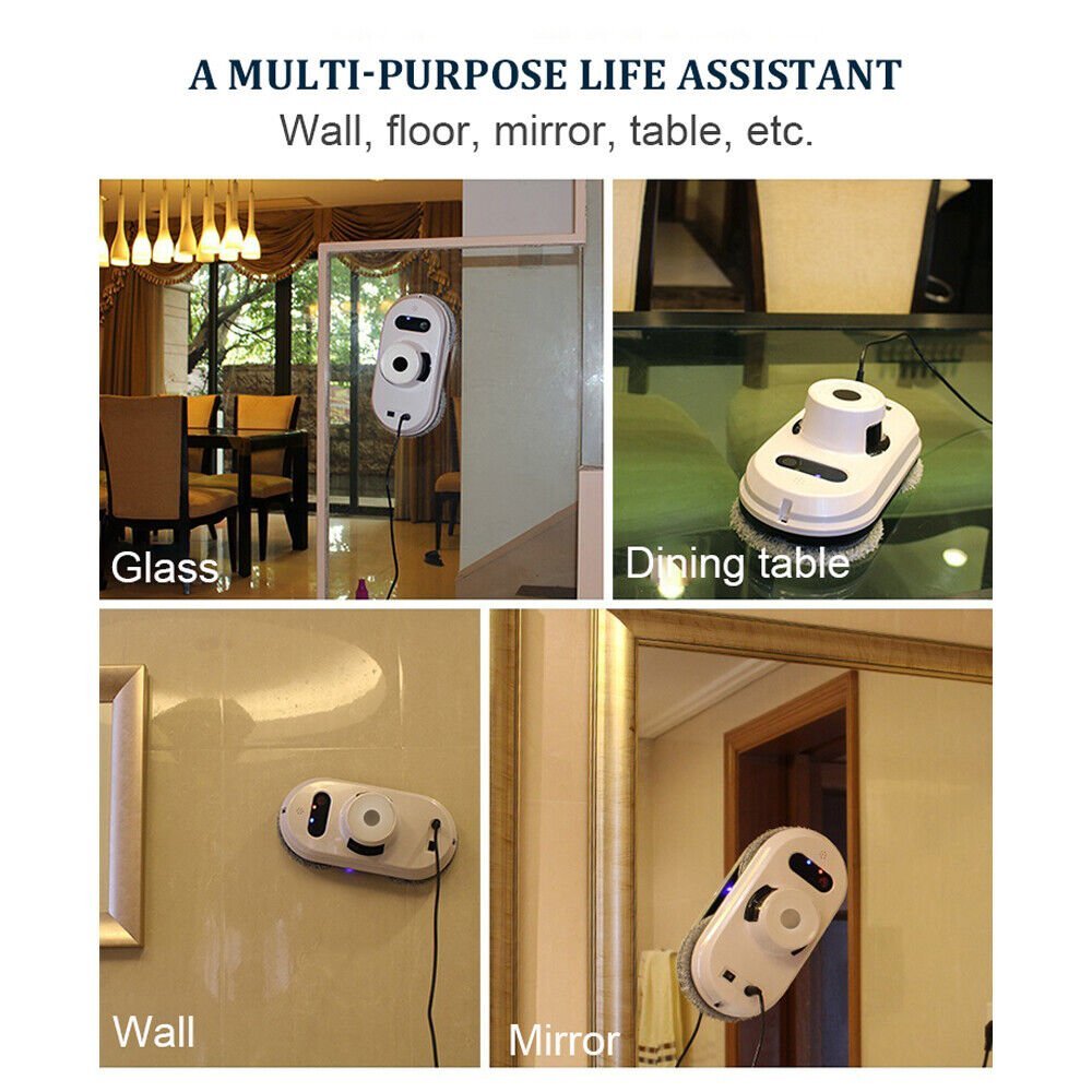 Robot Glass Window Cleaner Anti Falling Remote Control - Office Catch