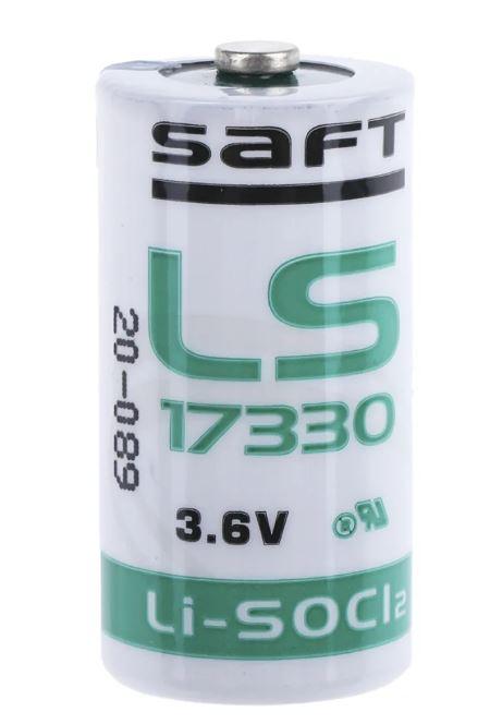 Saft Lithium Thionyl Chloride 3.6V, 2/3 A Battery - Office Catch