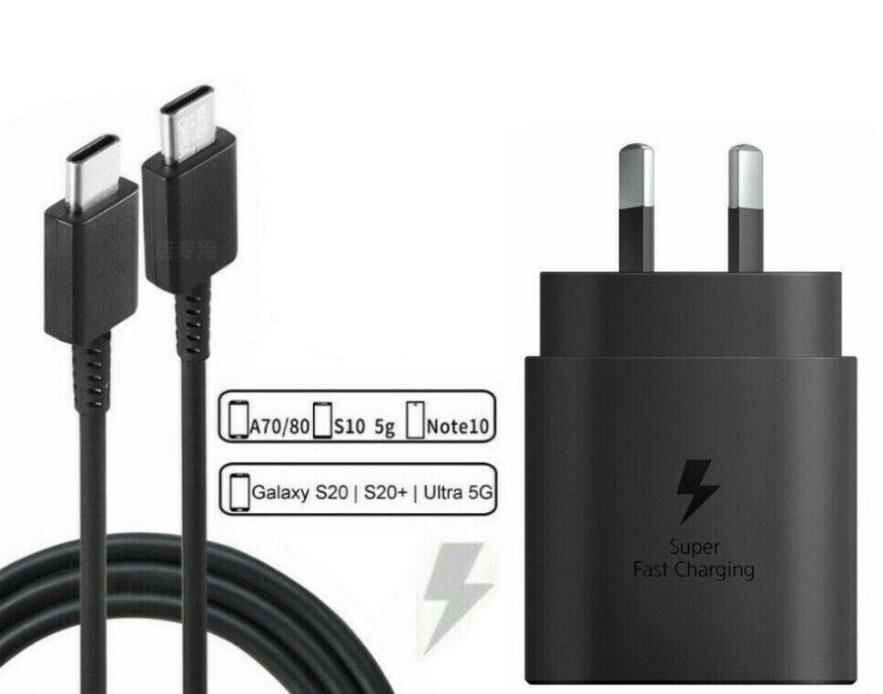 Samsung 25W Super FAST Wall Charger for Note S8/10/S20/S20/S21+ - Office Catch