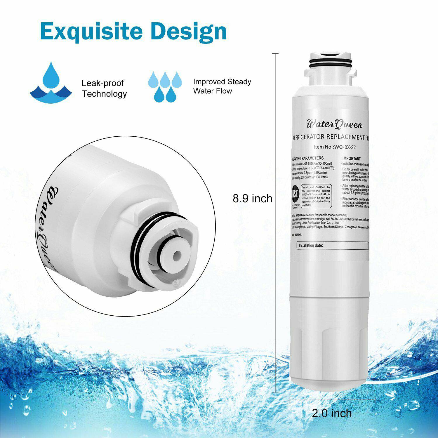 Samsung Fridge Filter Replacement DA29-00020A/B DA29-00020BWF Double Oring - Office Catch