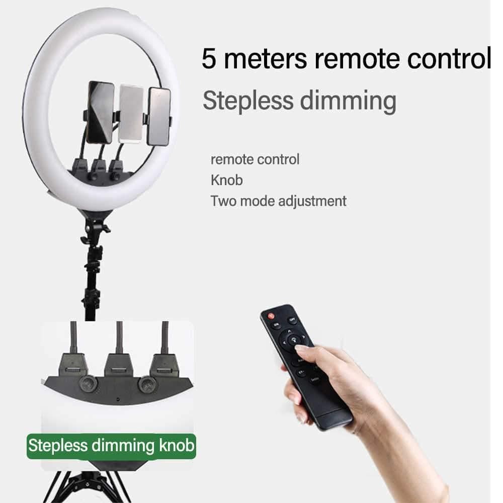 Selfie Ring 22" Large Light for iPhone & Android | with Tripod & Remote - Office Catch