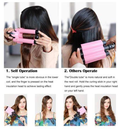 Triple Barrel Ceramic Hair Waver - Office Catch