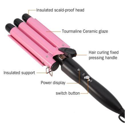 Triple Barrel Ceramic Hair Waver - Office Catch