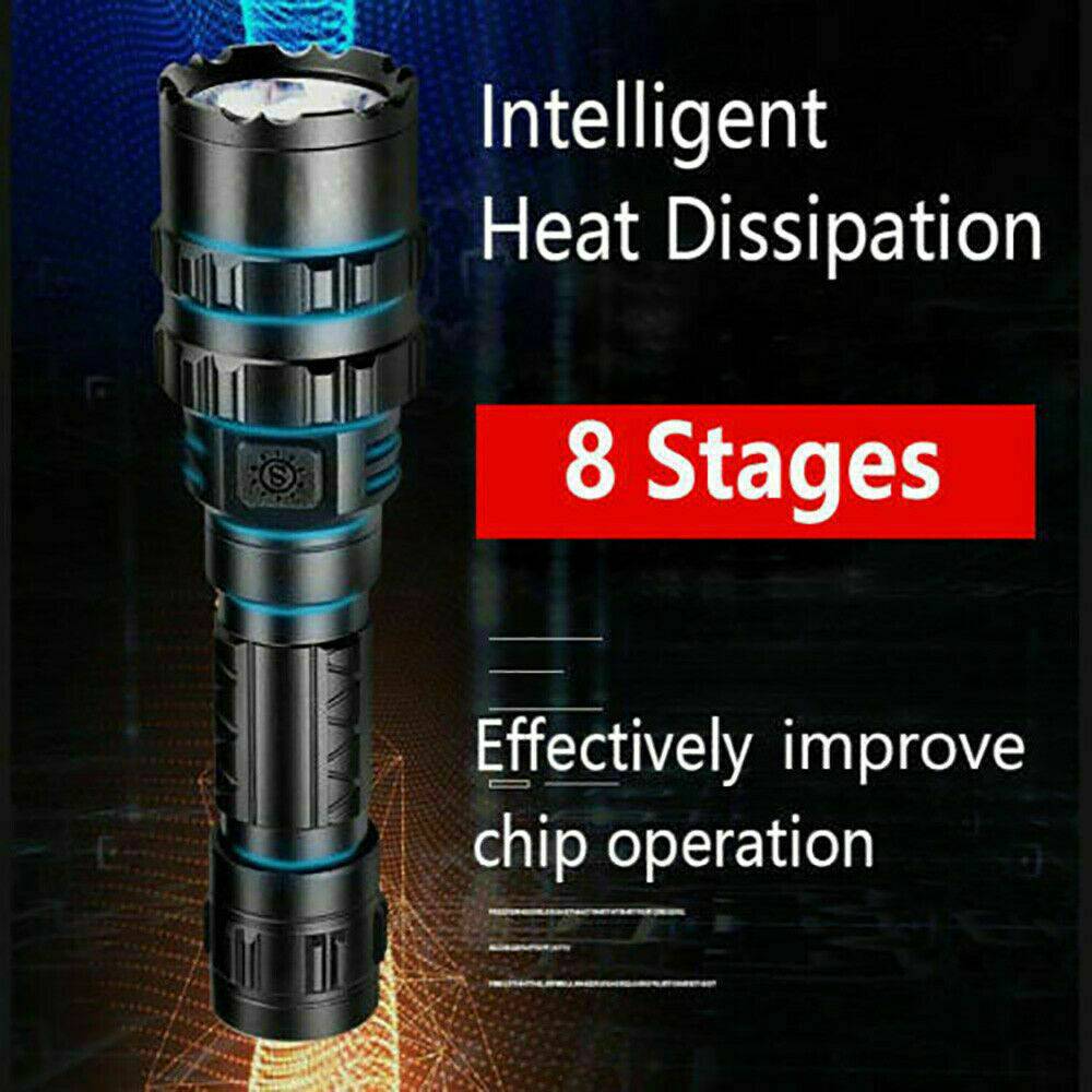 USB Rechargeable Tactical Flashlight | 180000LM L2 - Office Catch