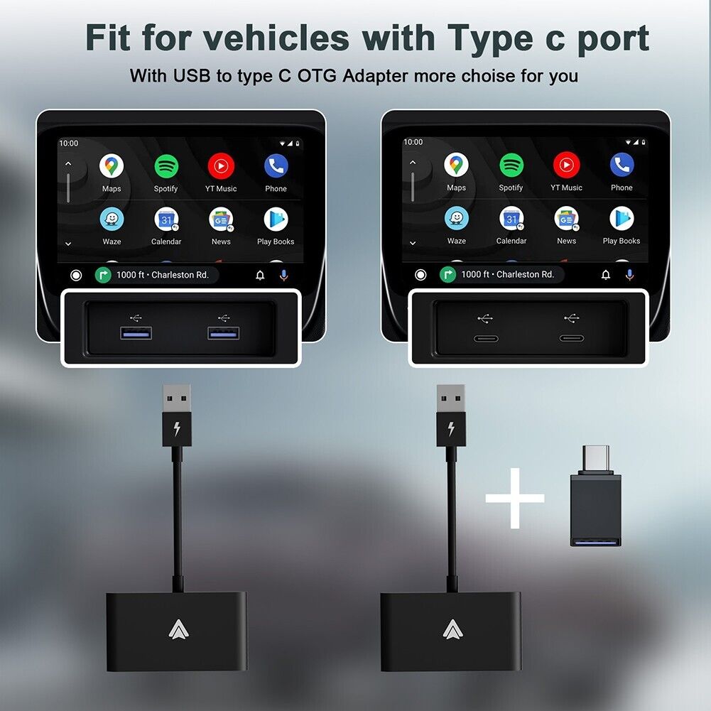 USB Wireless Receiver For Apple Carplay Adapter bluetooth Auto Navigation Stereo - Office Catch