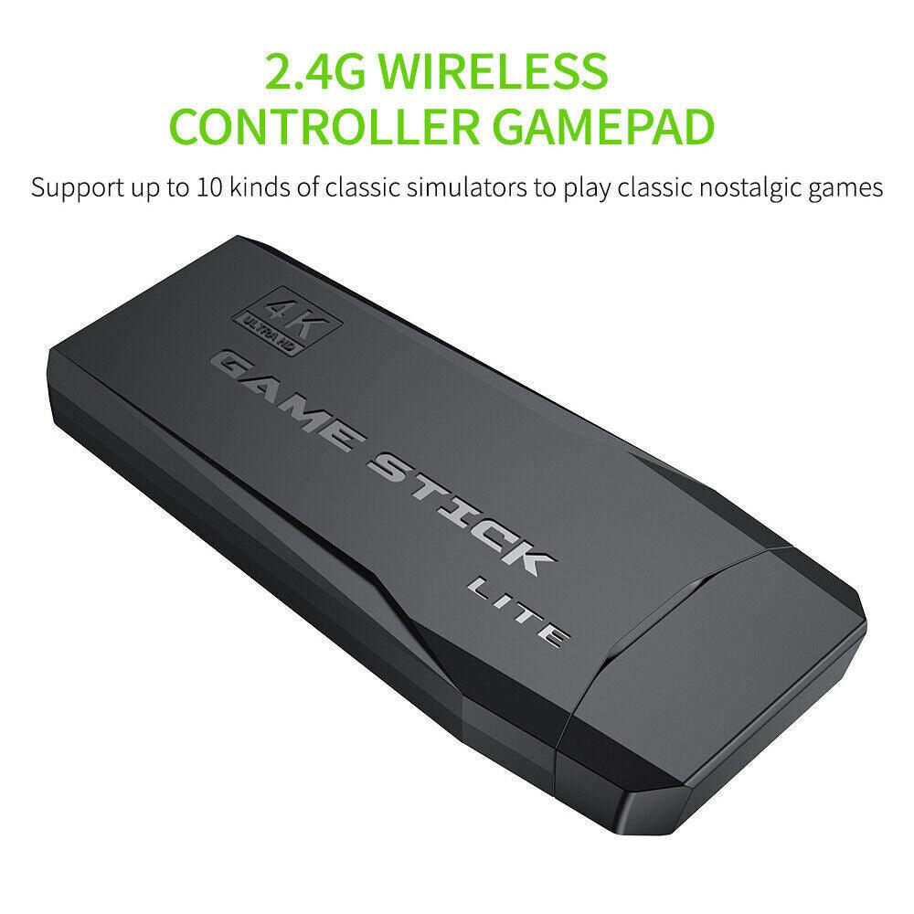 Video Game Console Retro 10000+ Games TV Stick 64G 4K HDMI 4 Wireless Controller - Office Catch