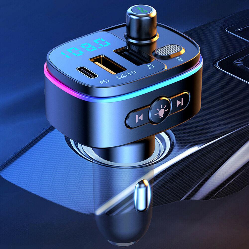 Wireless Car Bluetooth Handsfree FM Transmitter MP3 Adapter DUAL Fast Charger - Office Catch