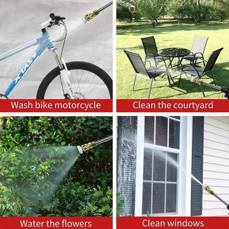 Wireless Cordless Car Pressure Washer Gun With Hose and 2 x 88V Batteries - Office Catch