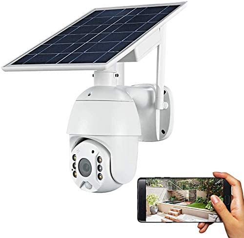 Wireless Solar Powered WIFI Security Camera Outdoor Flood Light LED PTZ - Office Catch