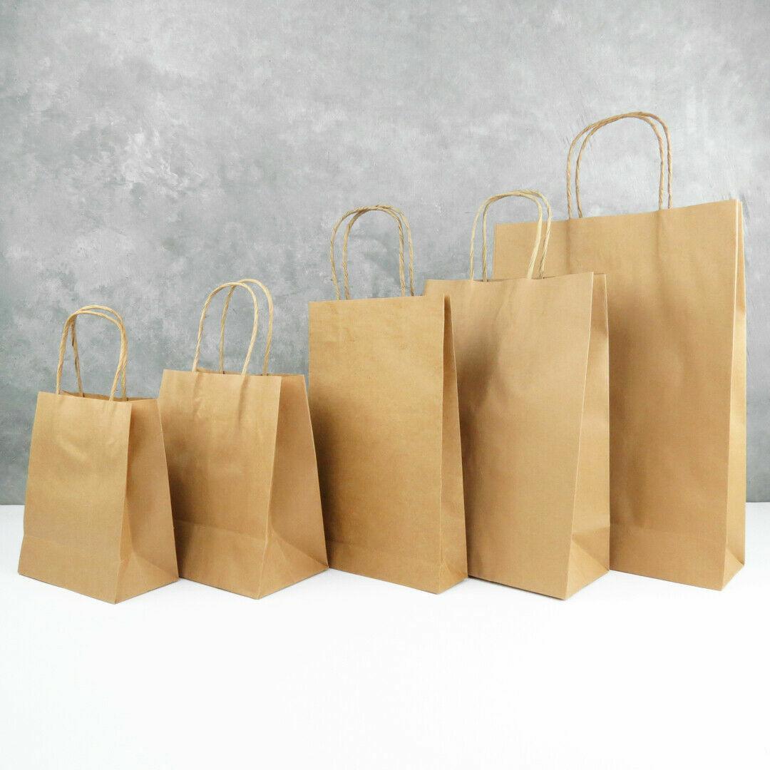 XLarge | Recycled Kraft Bag Brown 100 Pack - Office Catch