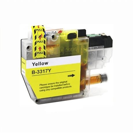 Yellow Ink Cartridge Compatible With Brother LC-3317- 550 pages - Office Catch