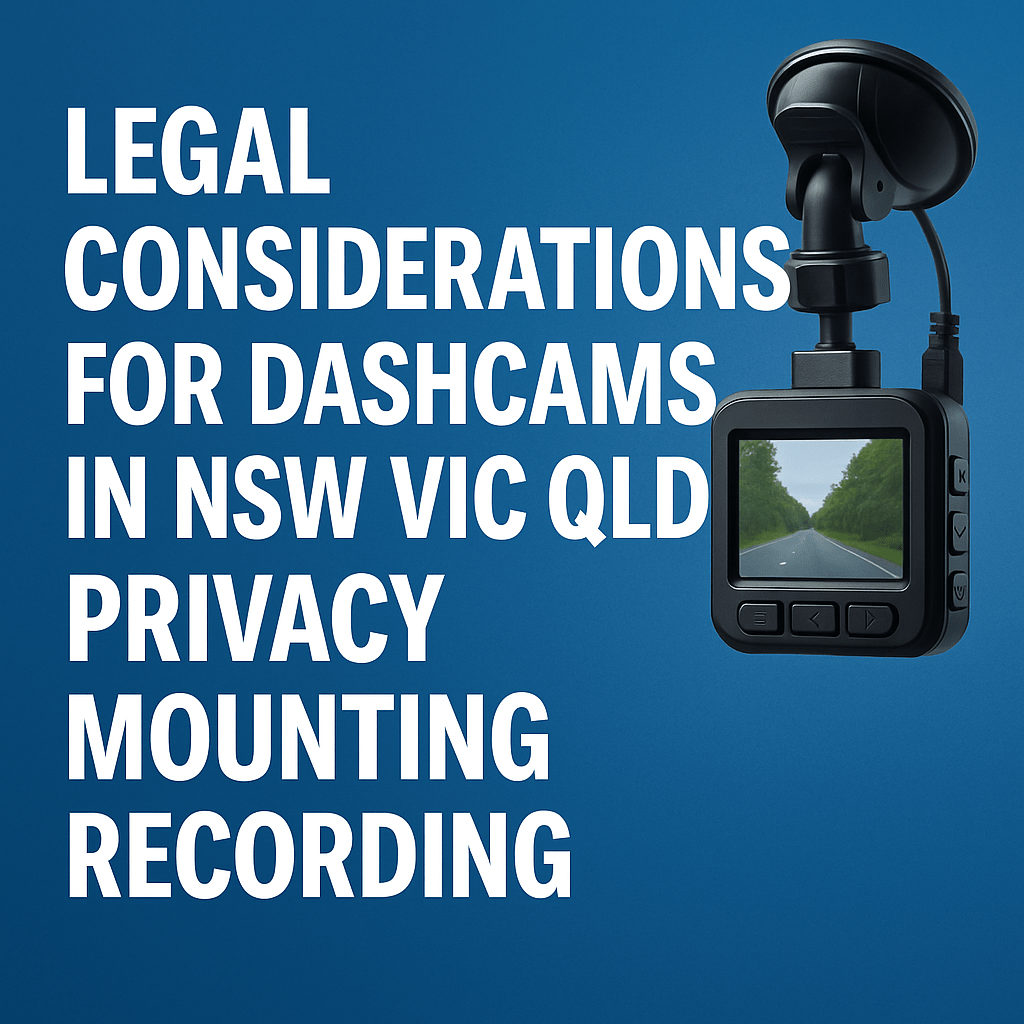 Legal Considerations for Dashcams in NSW VIC QLD Privacy Mounting Recording - Office Catch