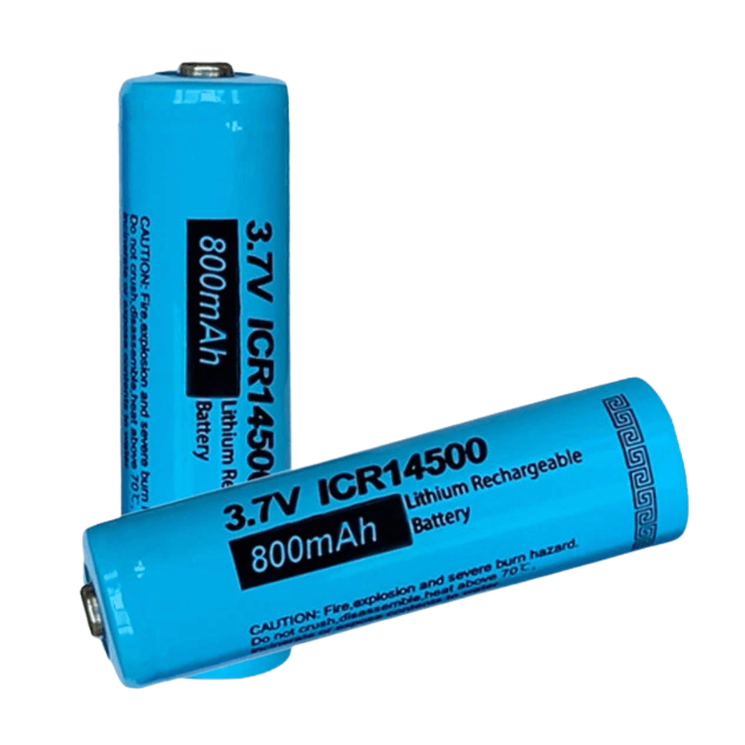 [1 Pack] 14500 3.7V 800mAh AA Li - ion Button Top Batteries | Rechargeable Cells for Flashlights, Headlamps & Torch Lights (Copy) (Copy) - Office Catch