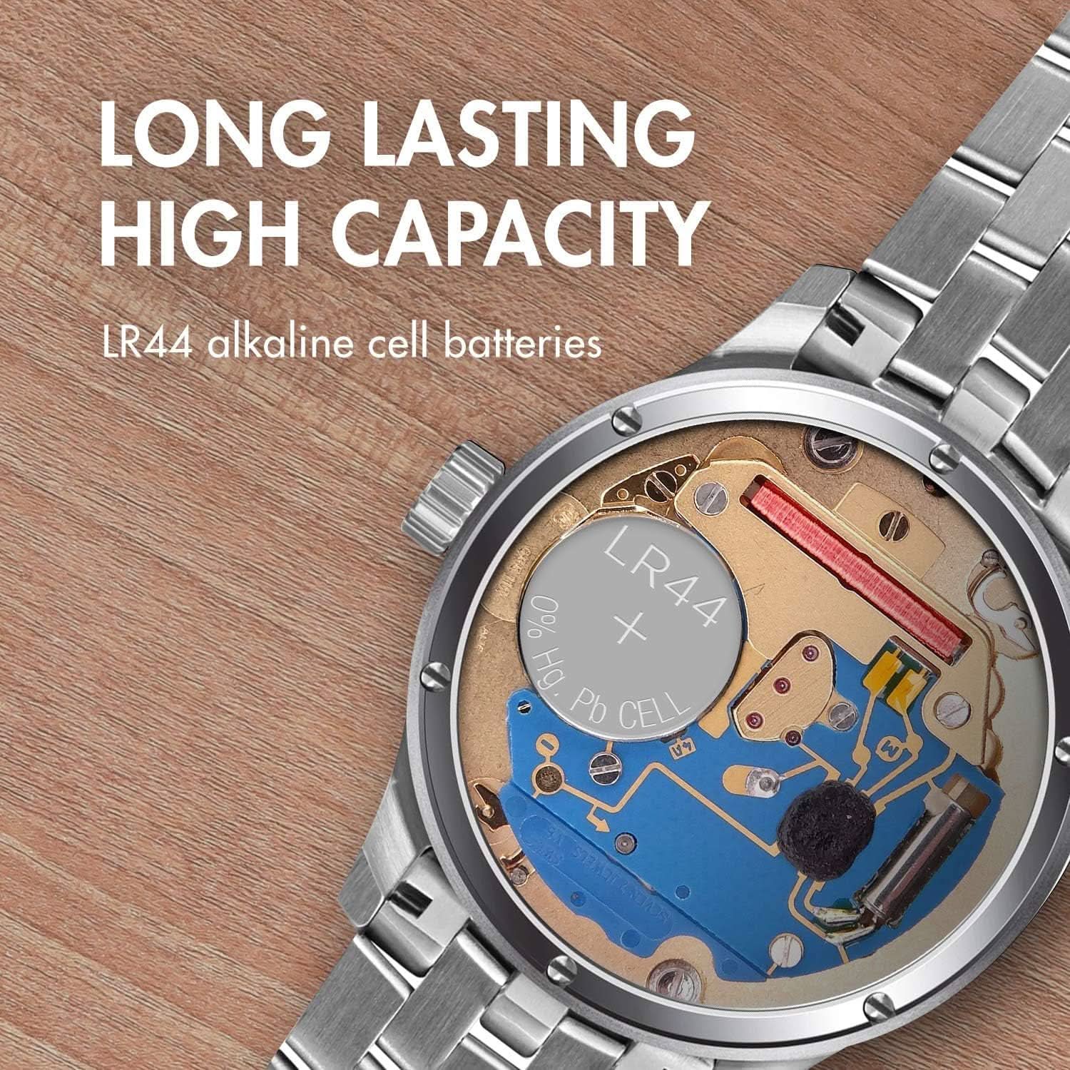 [10 Pack] LR44 / AG13 / 357 / SR44 Button Cell Batteries – 1.5V Premium Alkaline - Office Catch