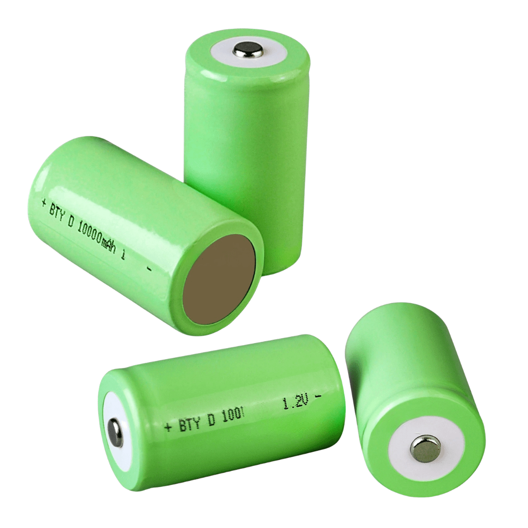 [2 Pack] 10000mAh D Size Ni - MH Rechargeable Batteries | High - Capacity 1.2V D - Cell Power Set (1000+ Cycles) - Office Catch