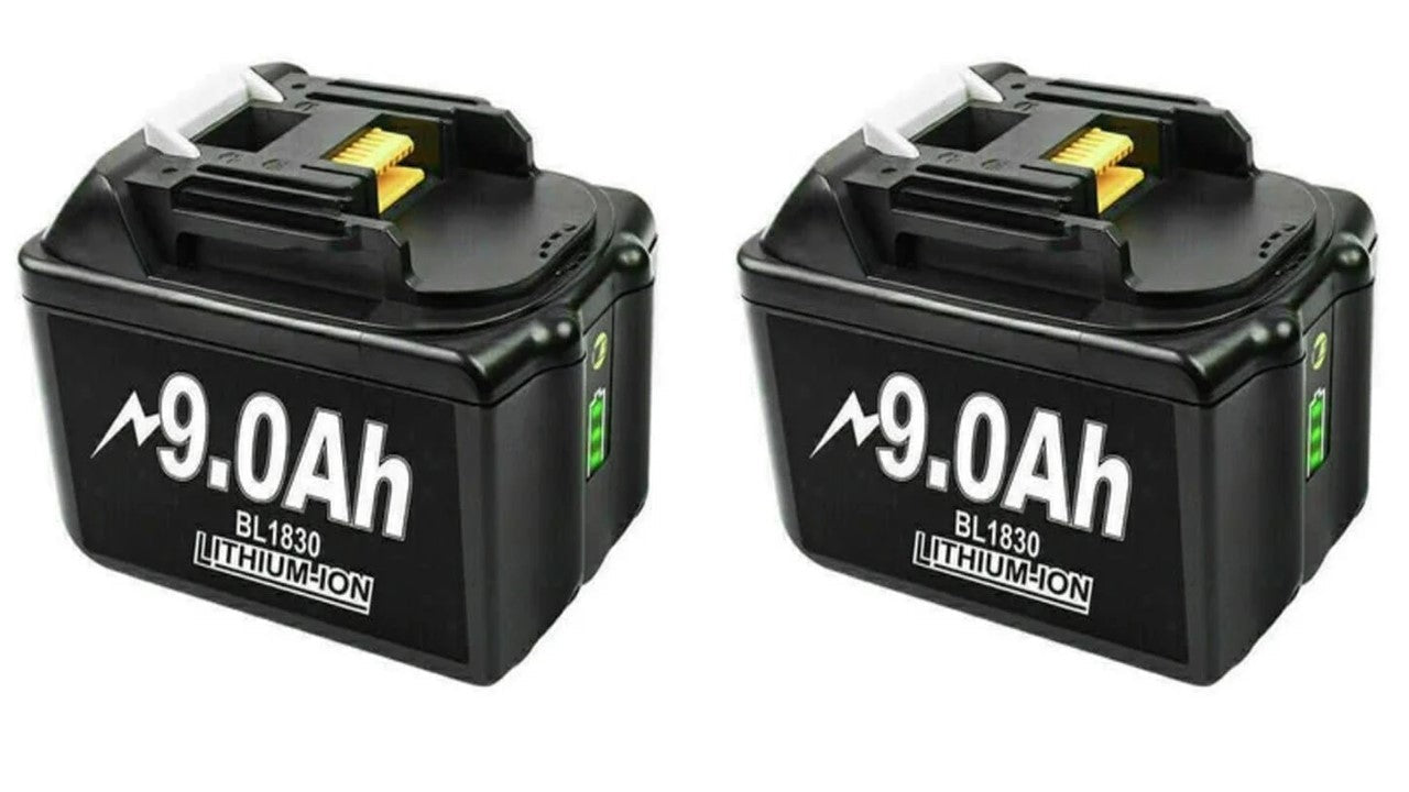 [2 Pack] 9000mAh 18V For Makita Battery | BL1830B BL1840B BL1850B BL1860B Li - Ion - Office Catch
