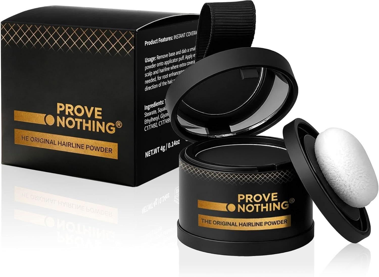 [2 Pack] Hairline Powder Instantly Conceals Hair Loss, Root Touch Up Hair Powder, Gray Hair Cover Up for Women & Men, Root Cover Up, Hair Fibers for Thinning Hair, Stain - Proof 48 Hours (Dark Brown) - Office Catch