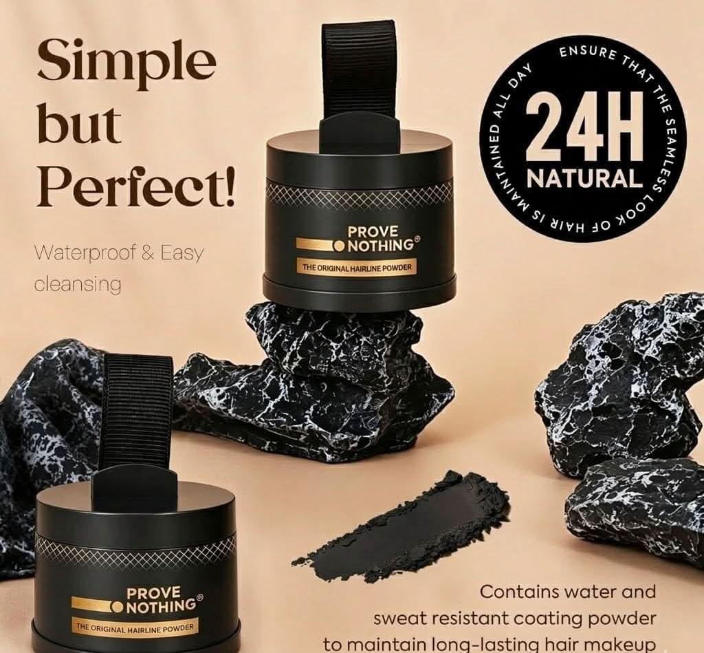 [2 Pack] Hairline Powder Instantly Conceals Hair Loss, Root Touch Up Hair Powder, Gray Hair Cover Up for Women & Men, Root Cover Up, Hair Fibers for Thinning Hair, Stain - Proof 48 Hours (Dark Brown) - Office Catch