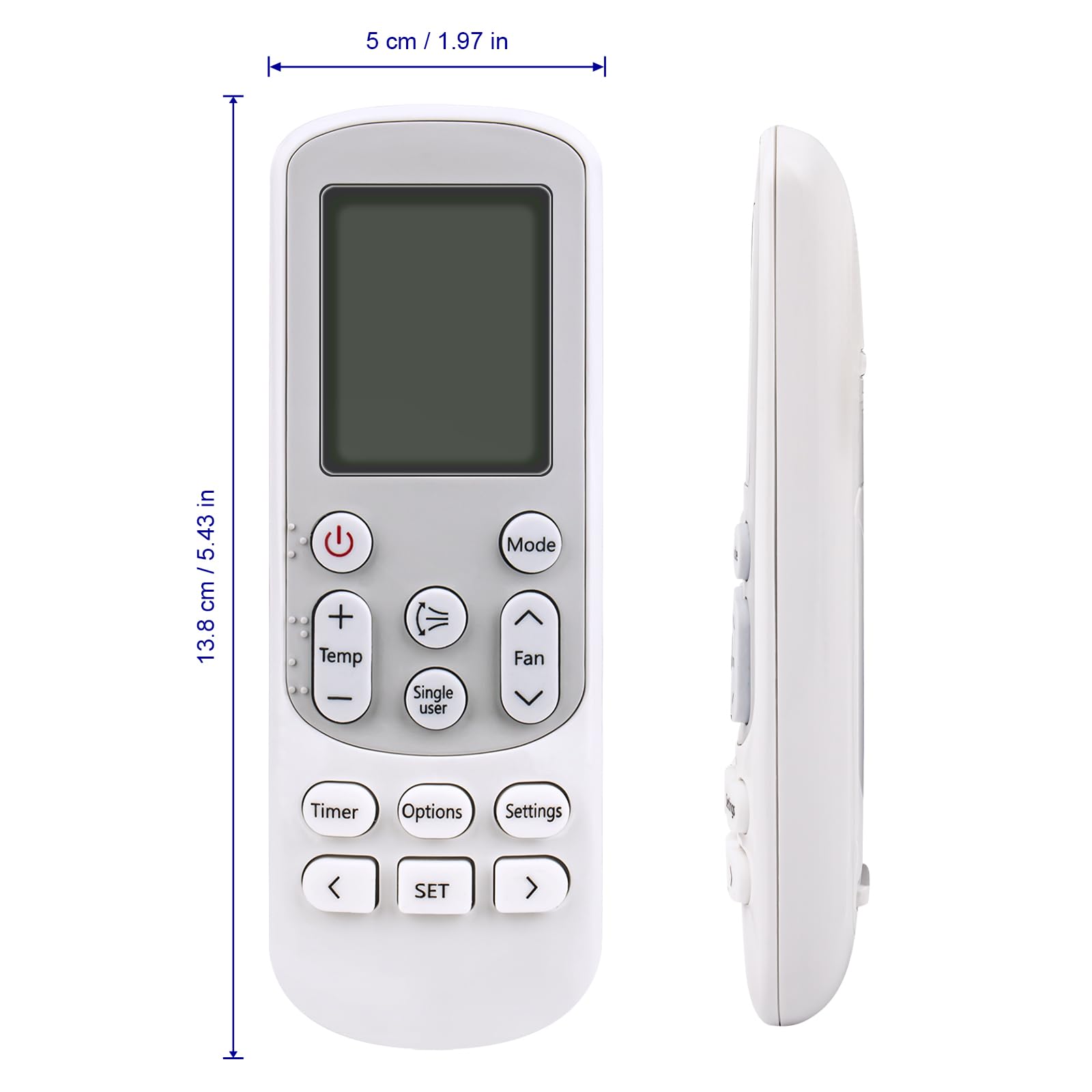 [2 Pack] Replacement Air Conditioner Remote Control for Samsung DB93 - 14643 DB93 - 1463T DB93 - 1463S DB93 - 15882Q DB93 - 15882R - Office Catch