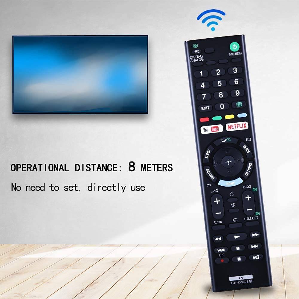 [2 Pack] Replacement RMT - TX300E (RMTTX300E) TV Remote Control Compatible with Sony BRAVIA Models: KDL32W660E, KDL40W660E, KDL49W660E, KD43X7000E, KD49X7000E, KD55X7000E - Office Catch
