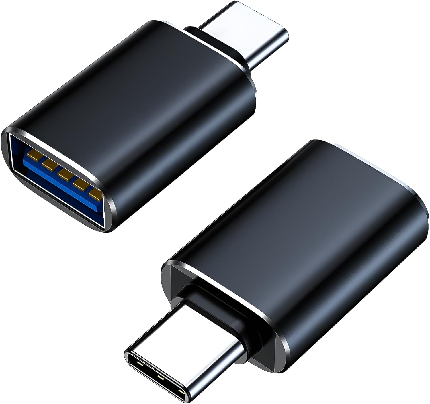 2 - Pack USB - C to USB 3.0 Adapters – Type - C to USB OTG Converter, Compatible with MacBook Pro 2023, iMac, iPad Mini 6/Pro, and Thunderbolt 4/3 Devices - Office Catch