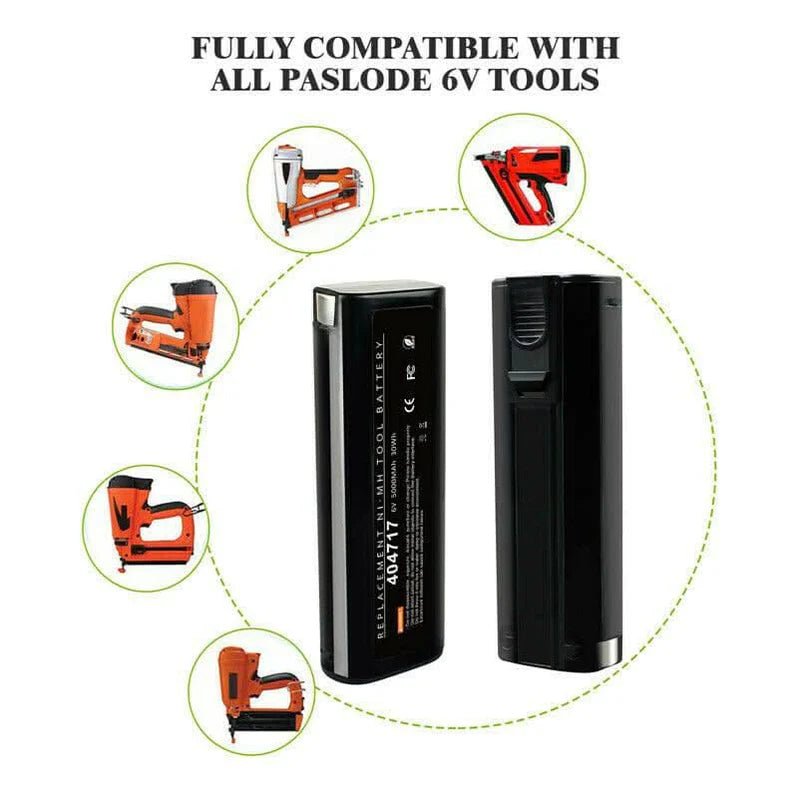 2x 6000mAh Paslode 404717 Battery 6V Nail Gun 900400 900420 900421 IM250 Compatible Battery - Office Catch