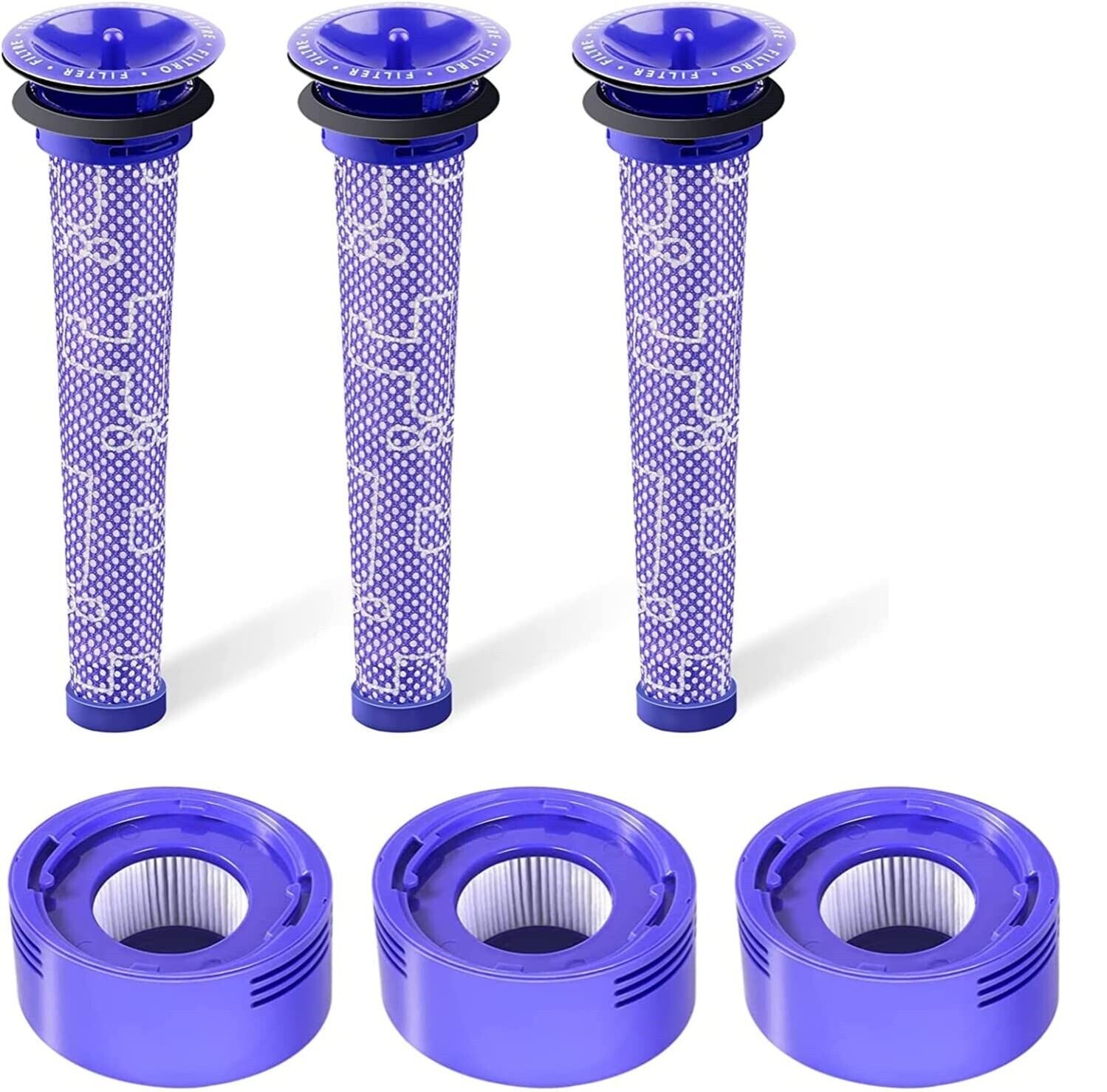 3 X Filter Kits for DYSON V7 (SV11, SV37) & V8 (SV10, SV25) Vacuum Cleaners - Office Catch