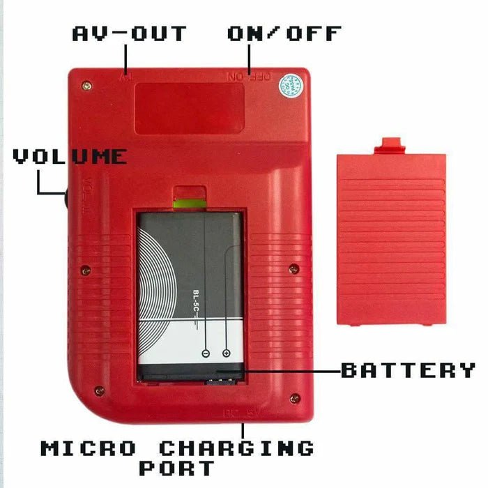 400 In 1 Mini Games Handheld Game Players Portable Retro Video Console Boy 8 Bit 3.0 Inch Color LCD - Office Catch