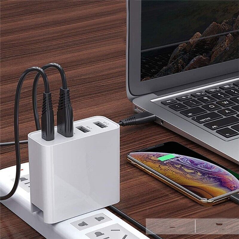 48W 4 Multi - Port Fast PD Quick Charge QC 3.0 USB Type C Hub Wall Charger Adapter - Office Catch