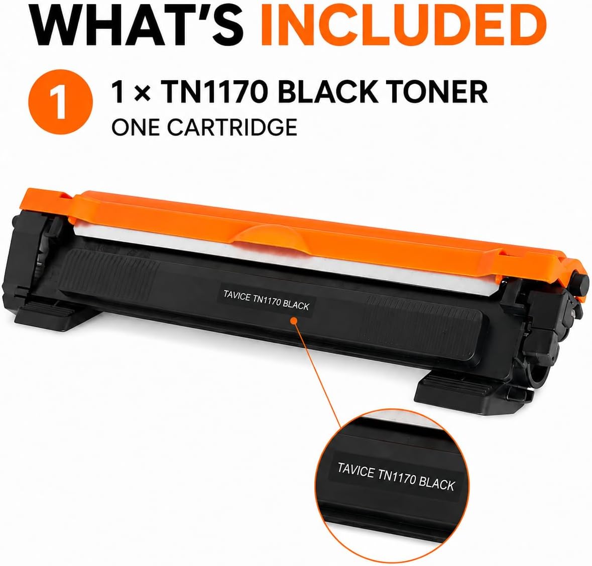 TN1170 Toner Cartridge Compatible with Brother HL-L1230W and DCP-L1630W Printers
