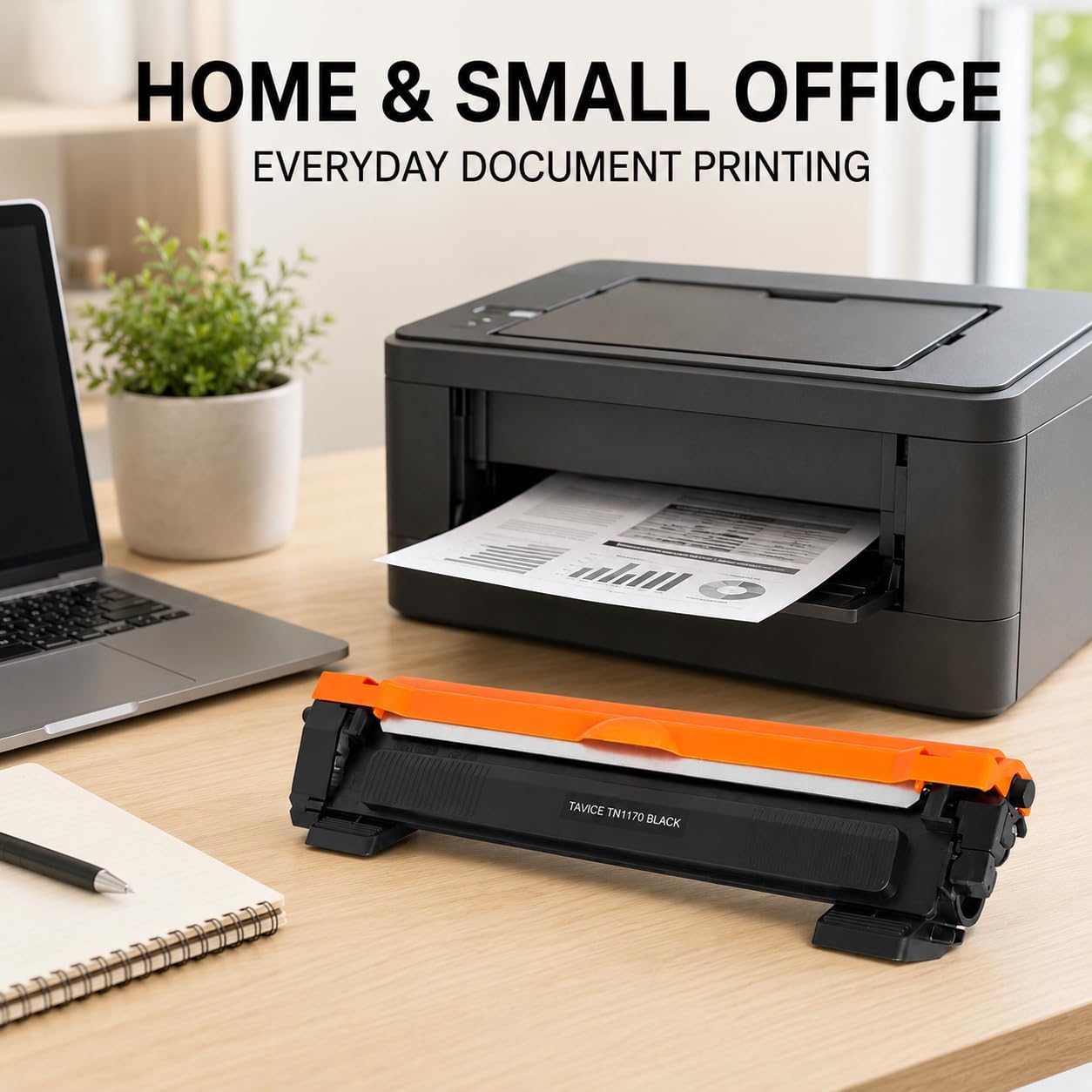 TN1170 Toner Cartridge Compatible with Brother HL-L1230W and DCP-L1630W Printers