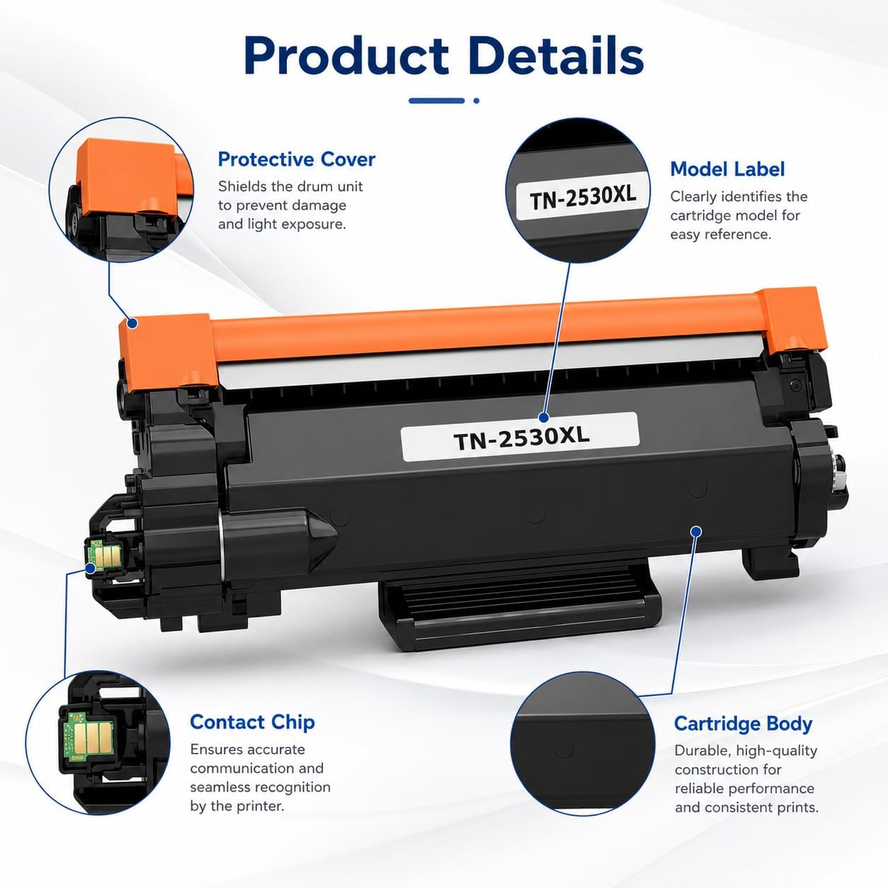 TAVICE TN2530XL Toner Cartridge Compatible with Brother HL-L2400DW/L2445DW/L2460DW/L2464DW