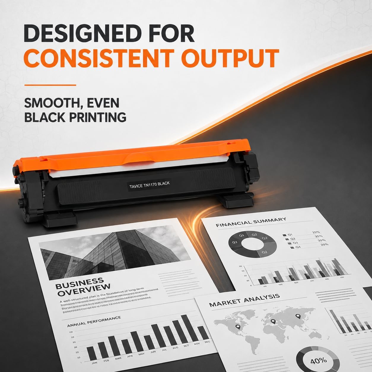 TN1170 Toner Cartridge Compatible with Brother HL-L1230W and DCP-L1630W Printers