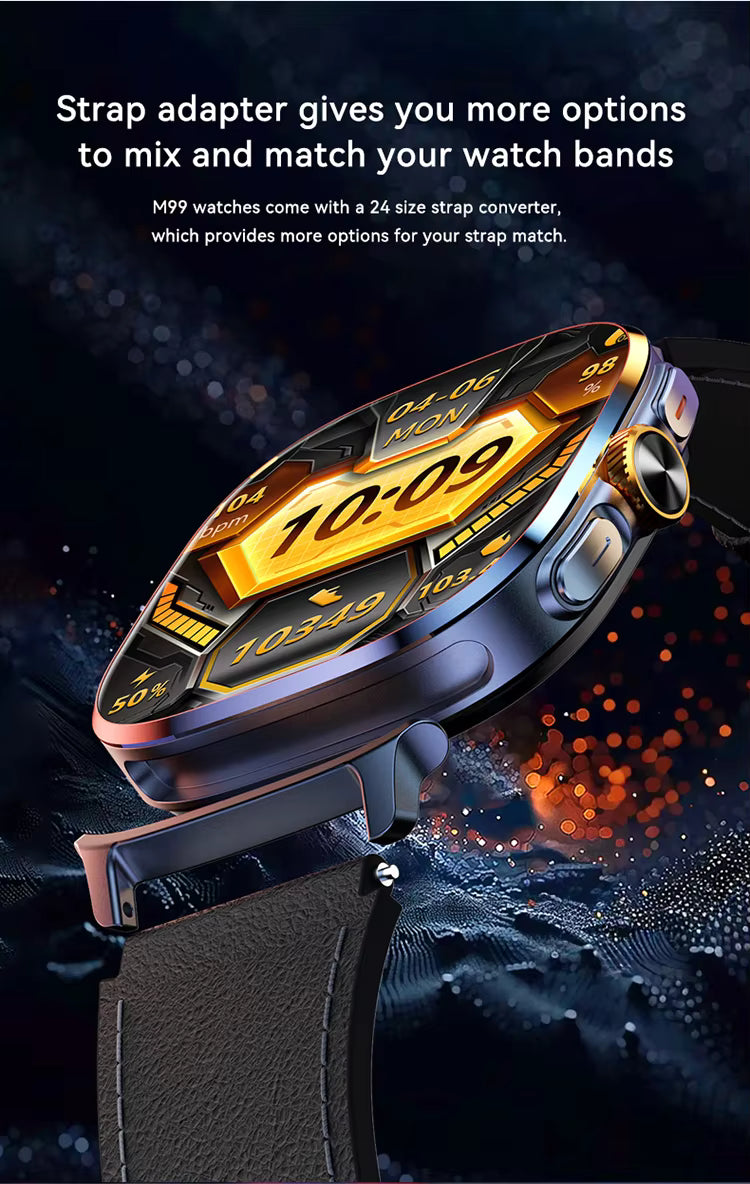 Tavice M99 5G Cellular Smartwatch – AMOLED Display, Rotatable Camera, GPS & Fitness Tracking