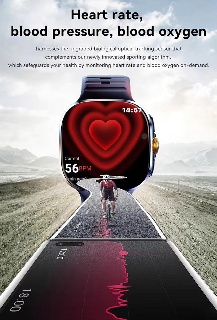 Tavice M99 5G Cellular Smartwatch – AMOLED Display, Rotatable Camera, GPS & Fitness Tracking