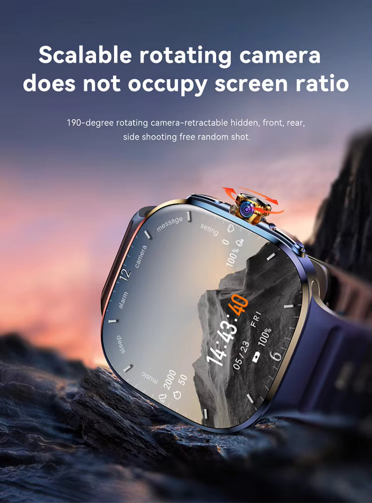 Tavice M99 5G Cellular Smartwatch – AMOLED Display, Rotatable Camera, GPS & Fitness Tracking
