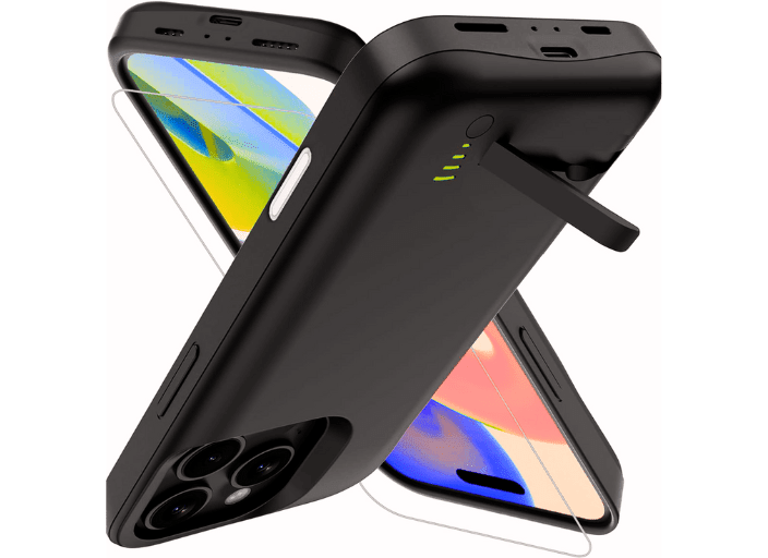 Case for iPhone 17 Pro with Built - in 5000mAh Battery & Foldable Stand – Slim and Durable Charging Case - Office Catch