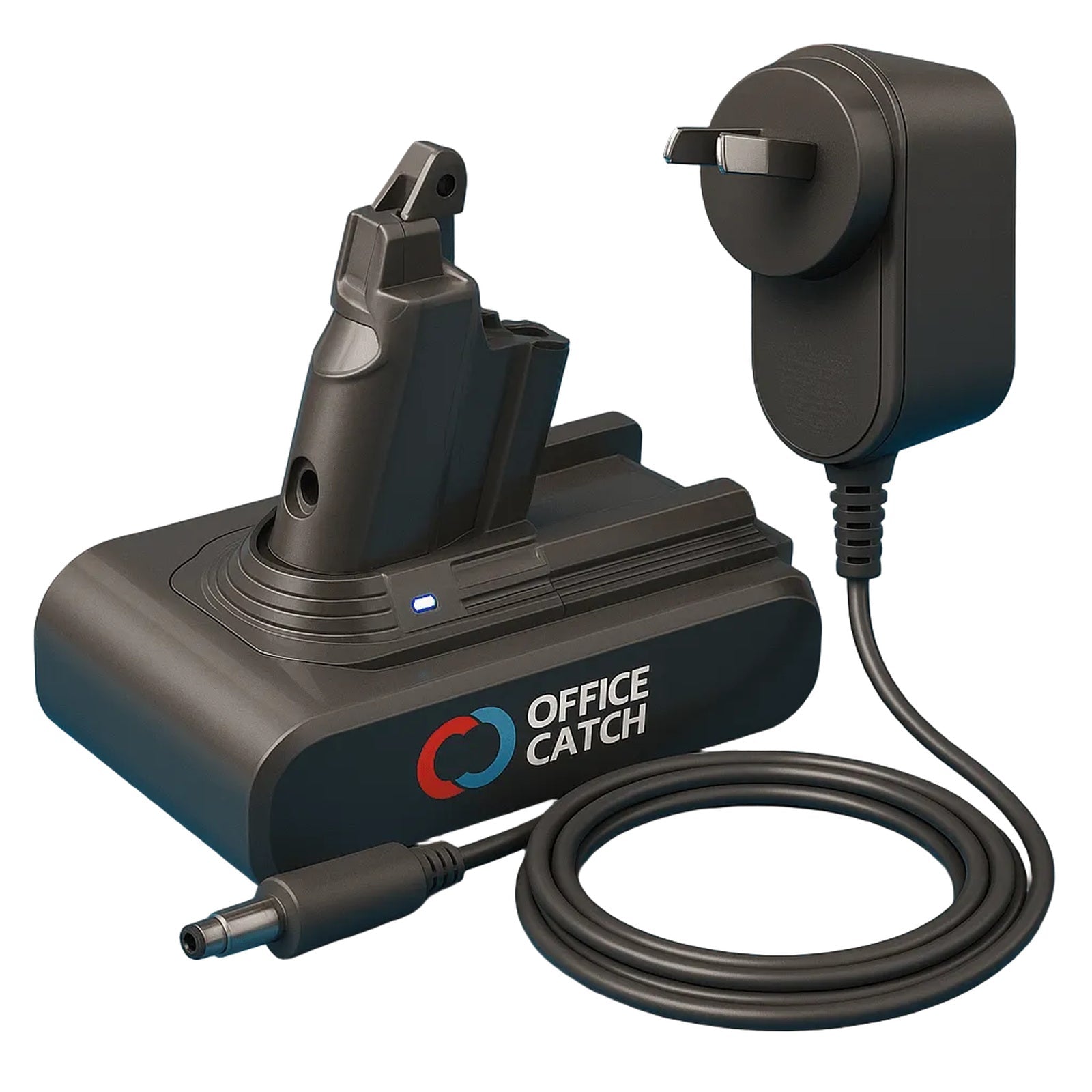 Dyson V6 Compatible Battery & Charger Kit – High-Capacity Replacement for SV03, SV04, DC59, DC61 with Fast Charging - Office Catch